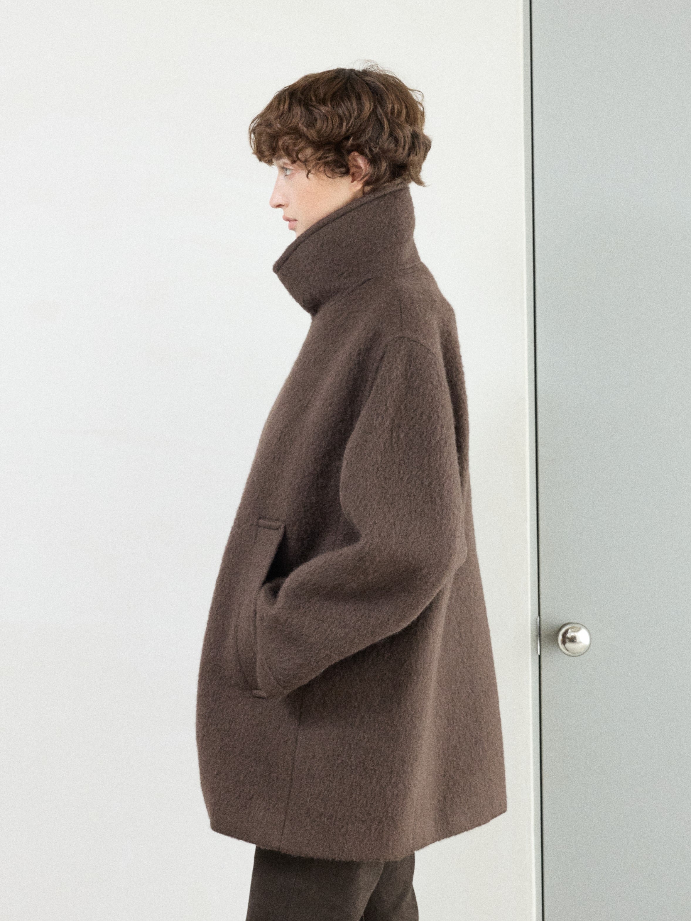 予約]shaggy over coat – LA PEAU DE GEM