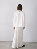 no slit satin skirt