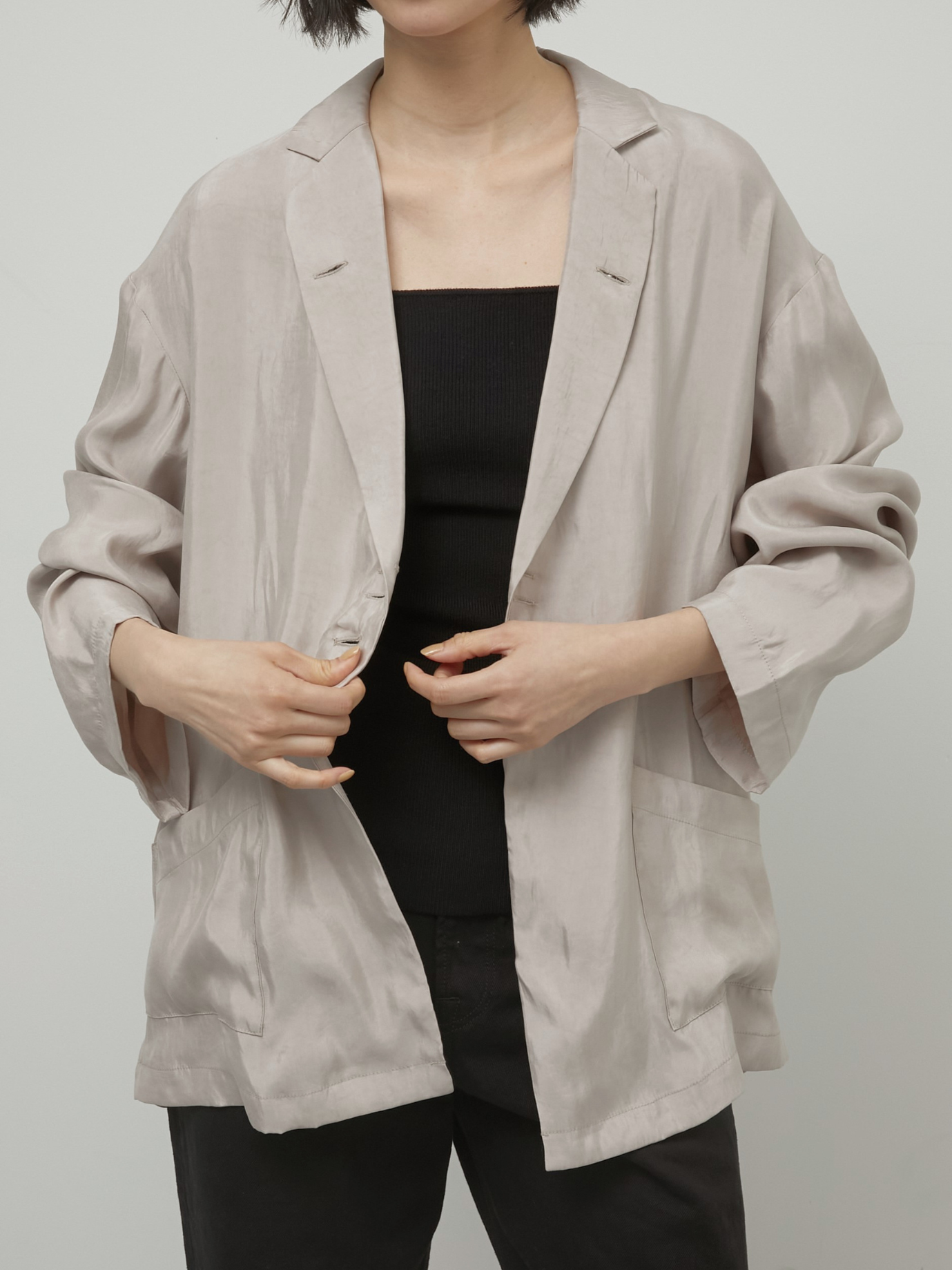 2way drape jacket – LA PEAU DE GEM