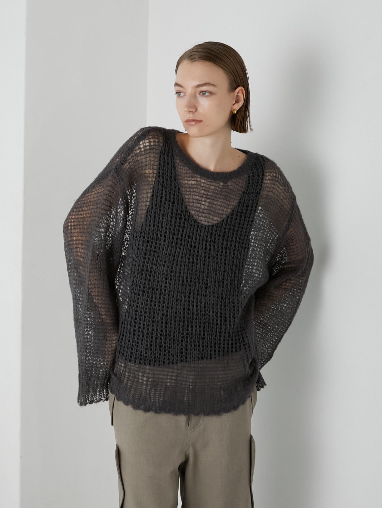 SALE]mohair like knit – LA PEAU DE GEM