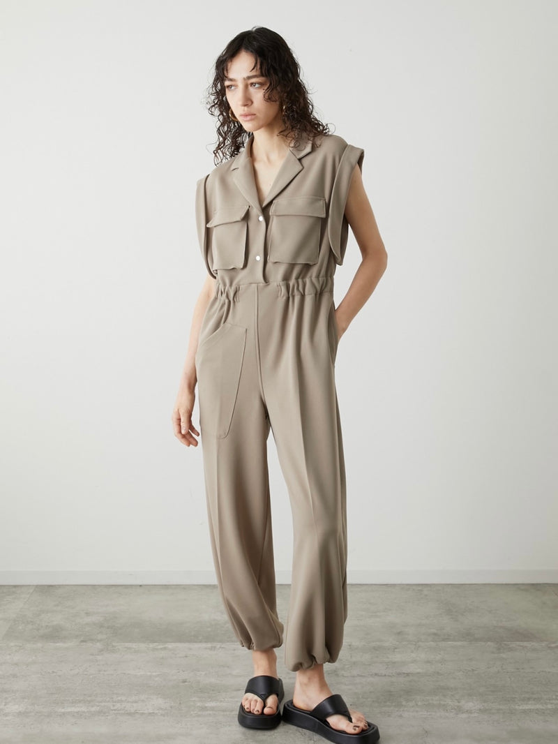 tailored collar rompers