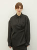 2way satin wrap shirt