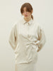 2way satin wrap shirt