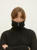 high neck short knit