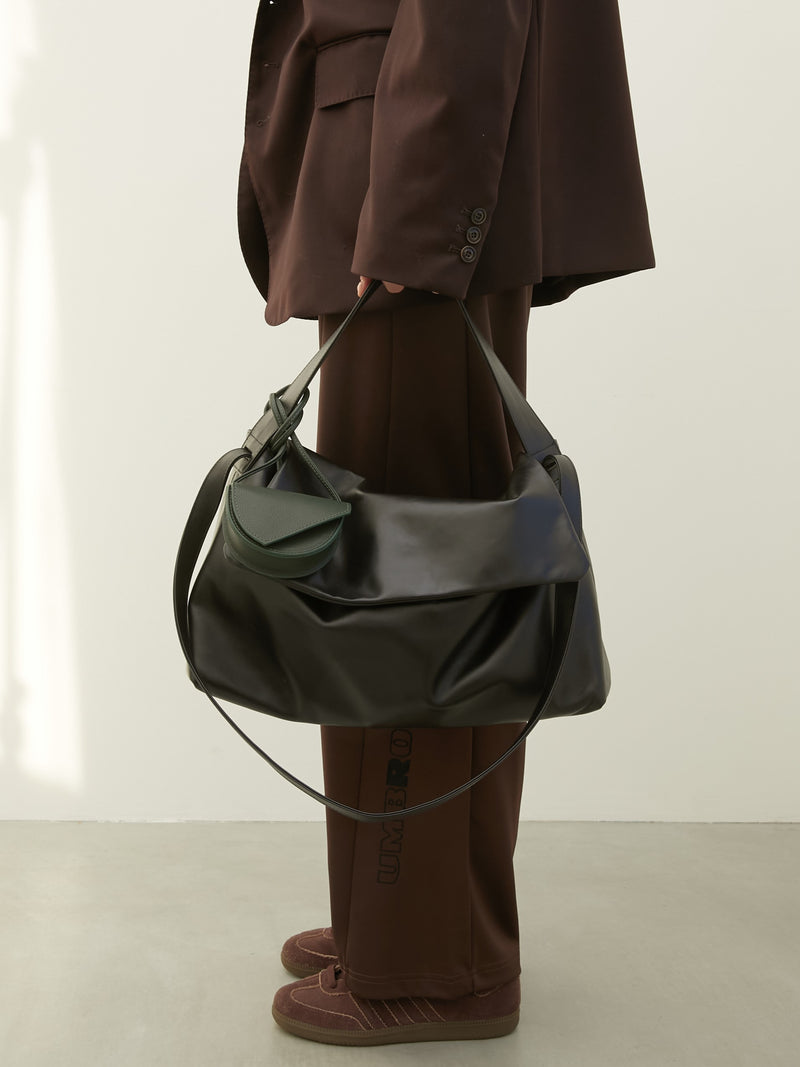 double shoulder smooth bag L