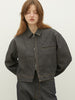 box denim blouson