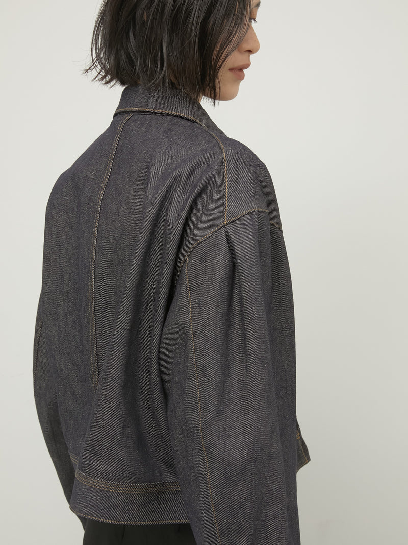 box denim blouson