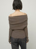 two piece off shoulder knit
