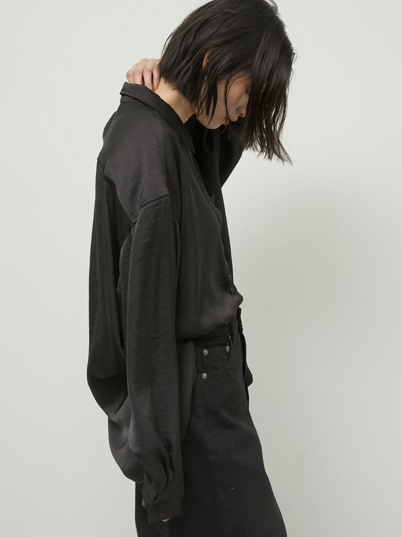 2way satin wrap shirt