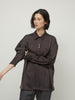 2way satin wrap shirt