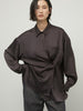 2way satin wrap shirt