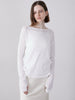 [8/21発売]two piece sheer rib tee