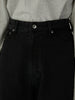 high waist straight denim pants