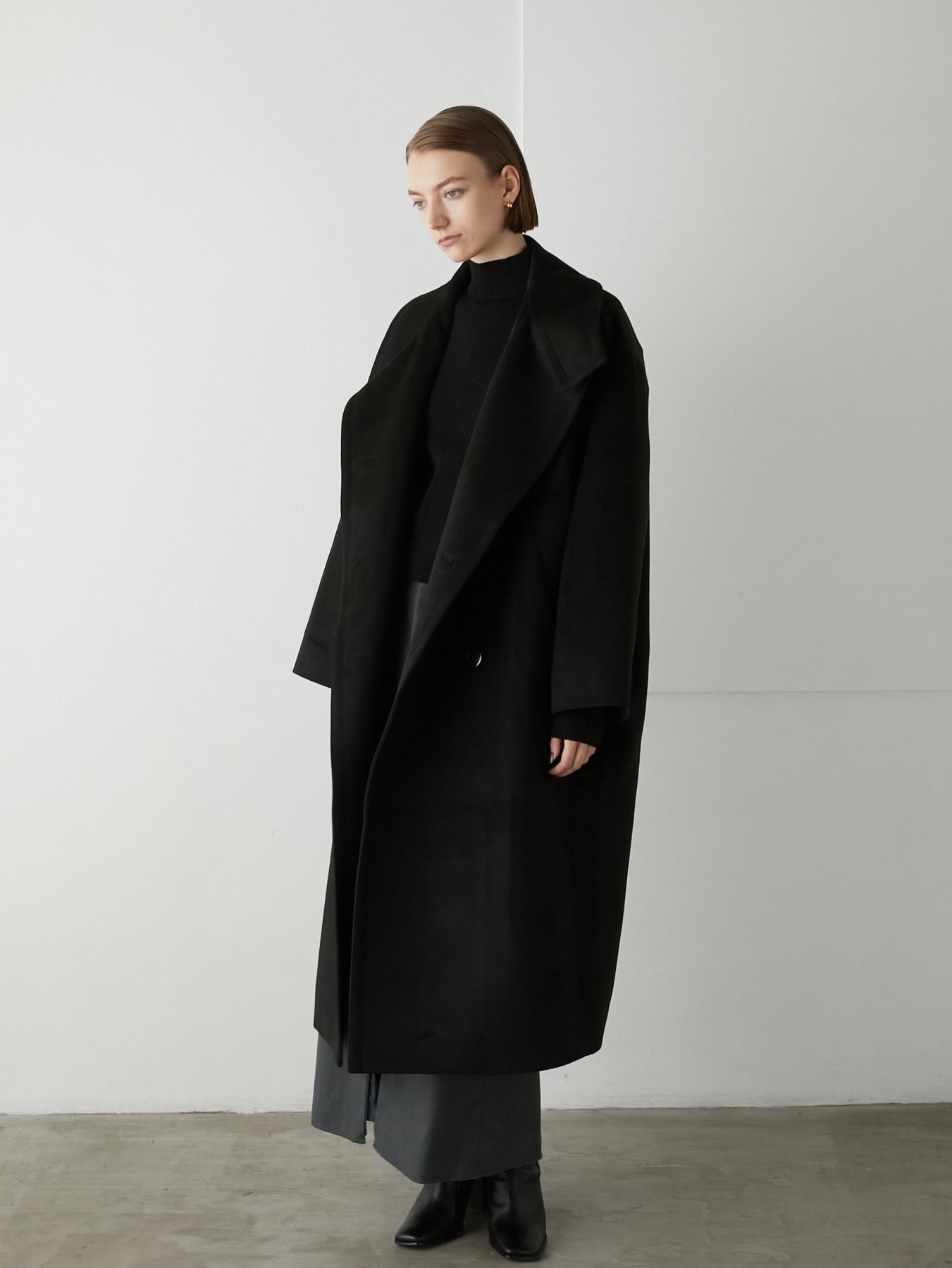 【LA PEAU DE GEM】2WAYカラーロングダブルコート SALE]2way collar long double coat – LA PEAU DE GEM