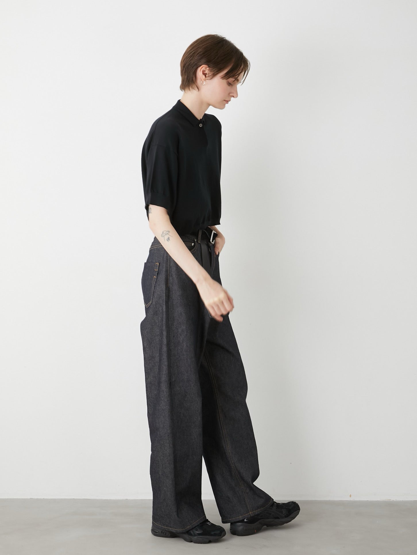 完売品【LA PEAU DE GEM 】ハイウエストデニム40サイズ 完売品【LA PEAU DE GEM 】ハイウエストデニム40サイズ