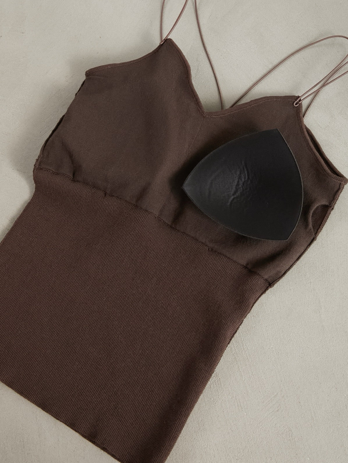 cup in knit cami – LA PEAU DE GEM