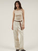 high waist straight denim pants