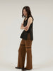 multi border knit pants