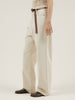 high waist straight denim pants