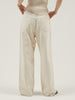 high waist straight denim pants