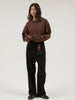 sleeve tuck cropped long tee