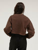 sleeve tuck cropped long tee