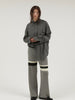 multi border knit pants