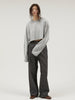 sleeve tuck cropped long tee