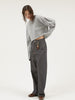 sleeve tuck cropped long tee