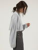 sleeve tuck cropped long tee