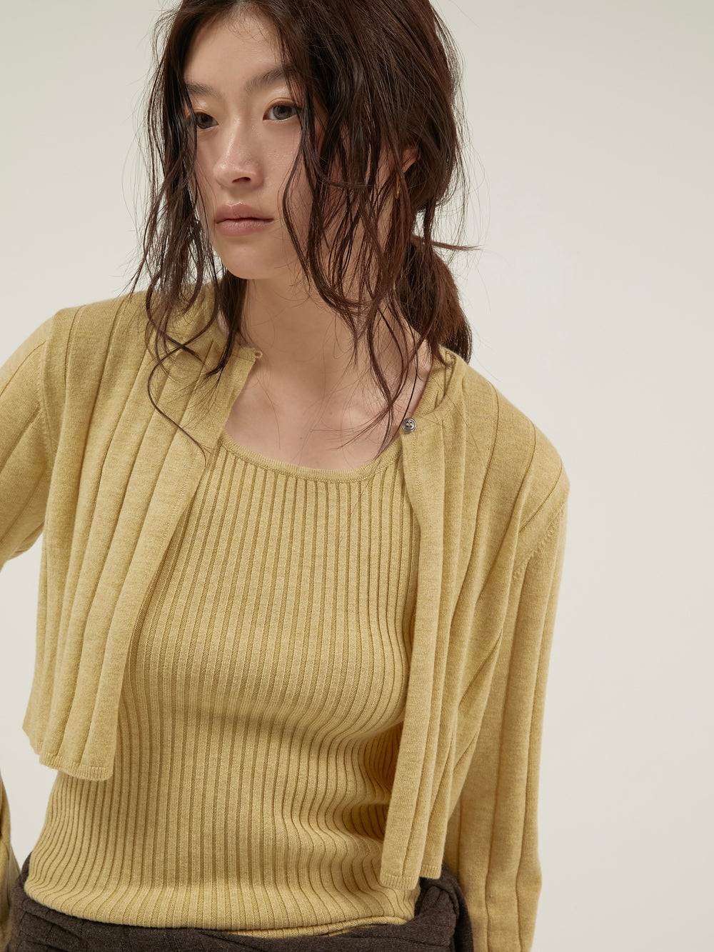 antipilling two piece knit