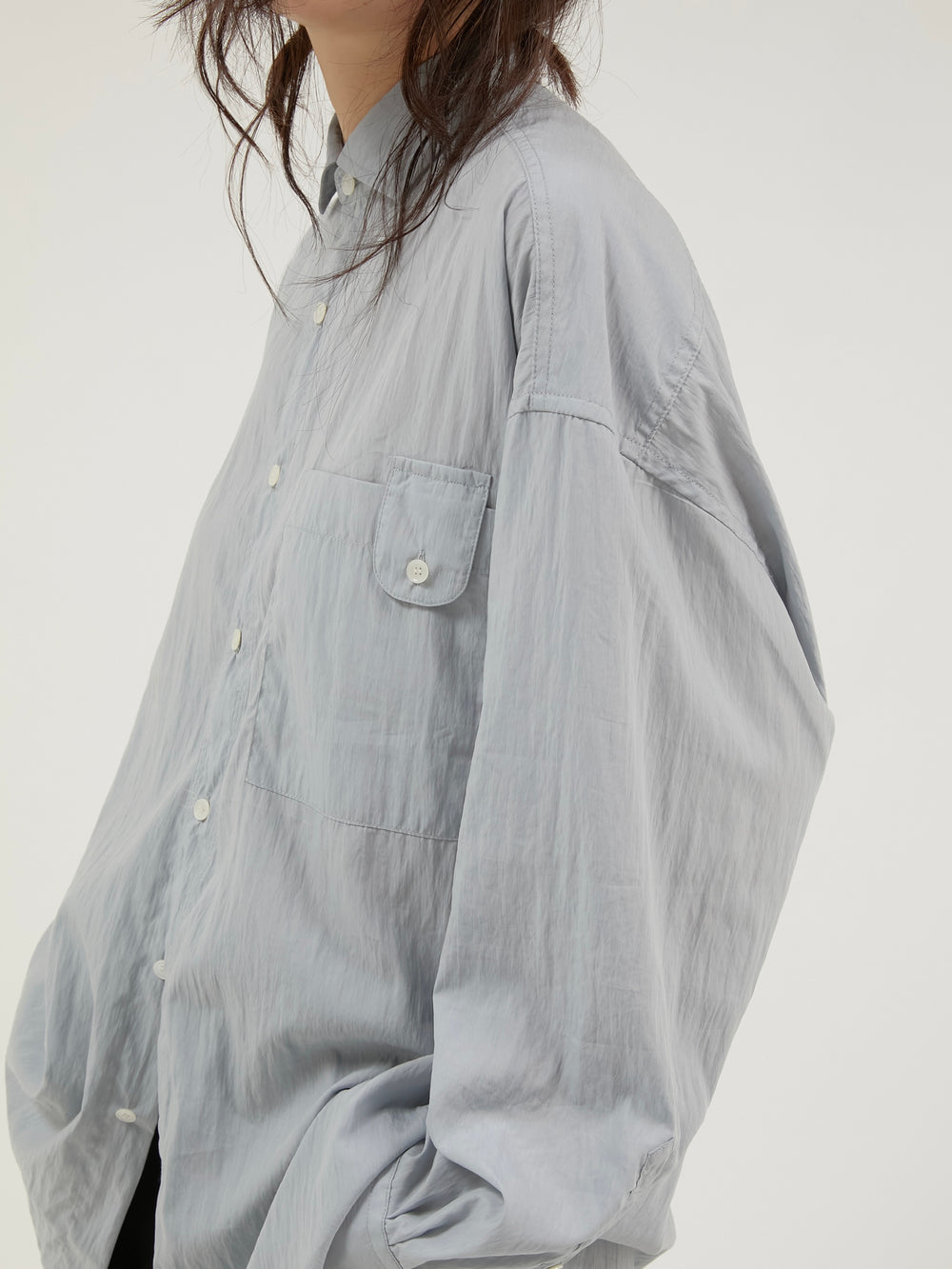 micro collar shirt
