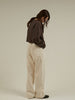 sleeve tuck cropped long tee
