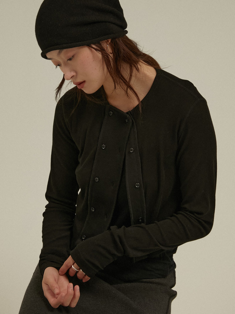 double cardigan