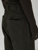 high waist straight twill pants