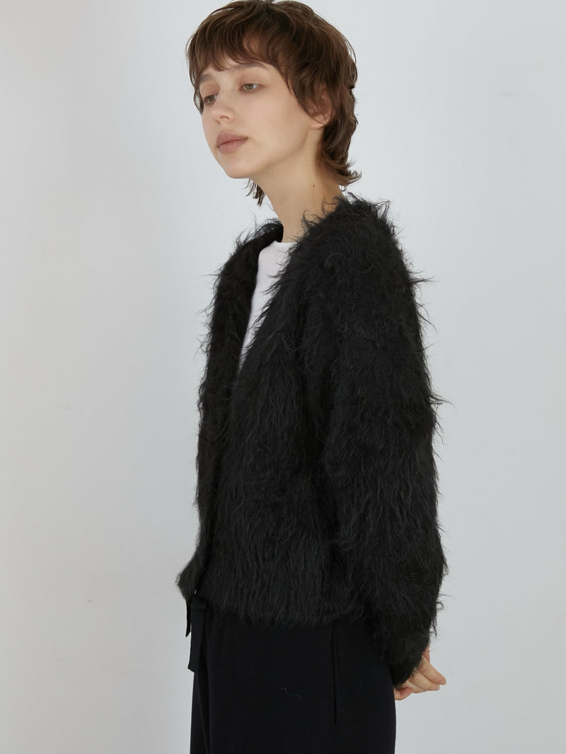 luxe shaggy cardigan