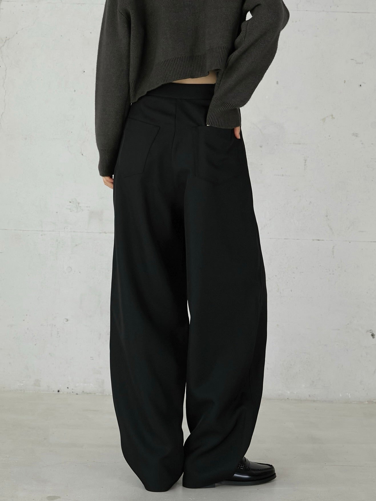 パンツ LAPEAUDEGEM puckering nylon pants セール】【LA PEAU DE GEM】puckering nylon pants/パッカリング