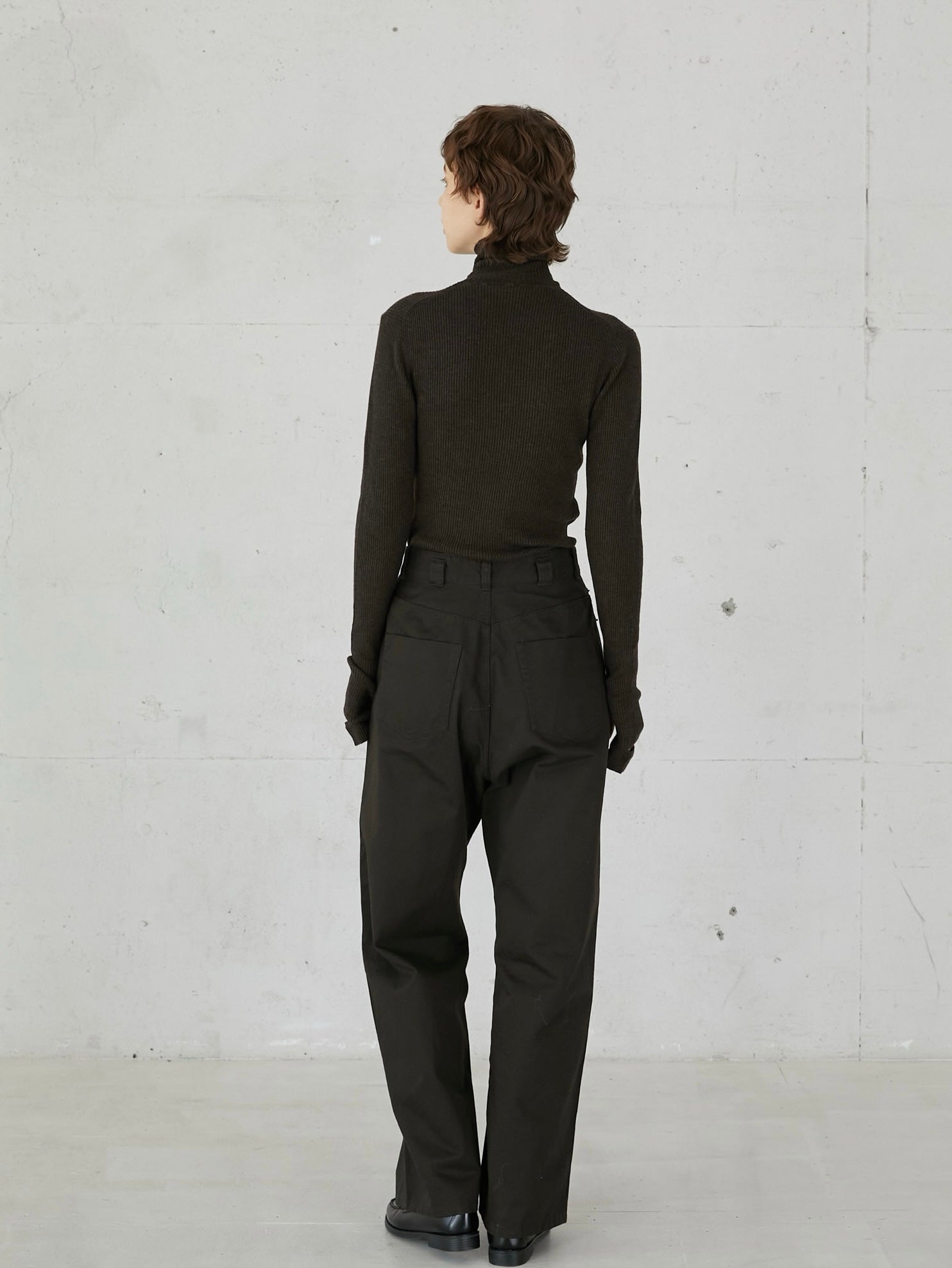 パンツ LAPEAUDEGEM highwaiststraighttwillpants high waist straight twill pants – LA PEAU DE GEM