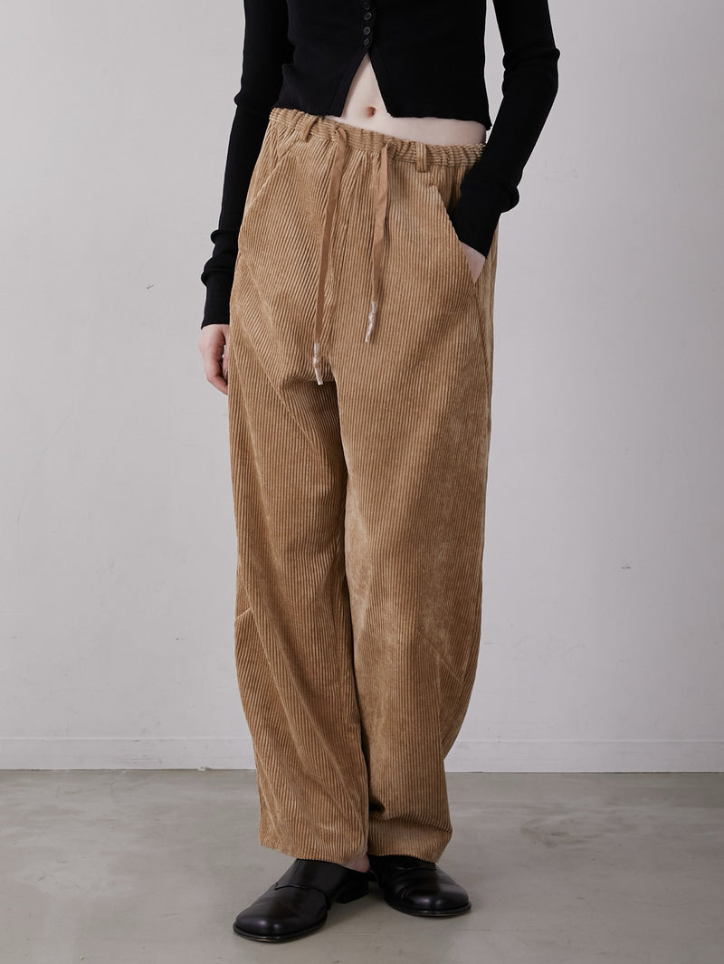 cutwork corduroy pants