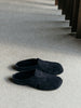 side hole slip-on(black suede)