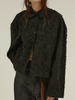 shaggy jacquard shirt