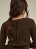 heart neck rib knit