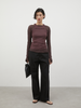 two piece sheer long tee