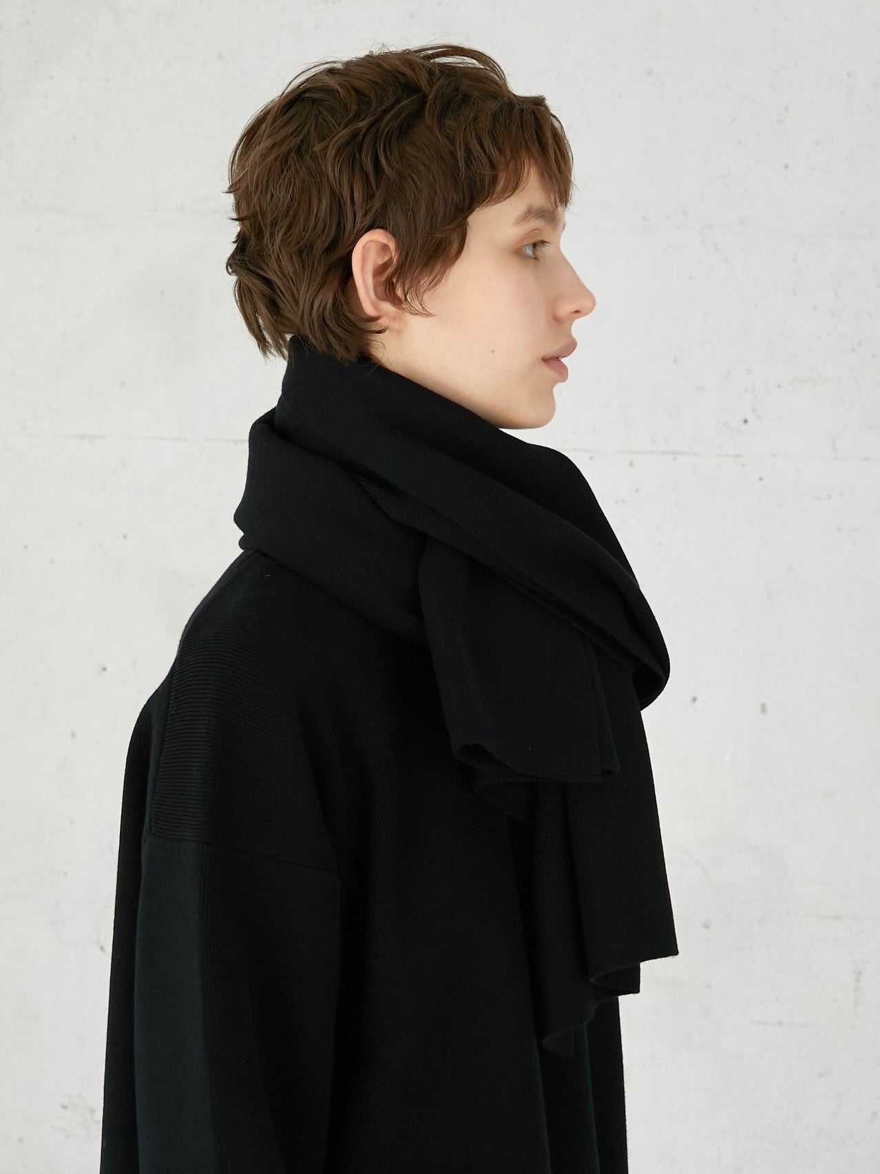antipilling muffler(black) – LA PEAU DE GEM