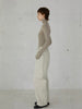 high waist straight twill pants