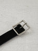 double face leather belt