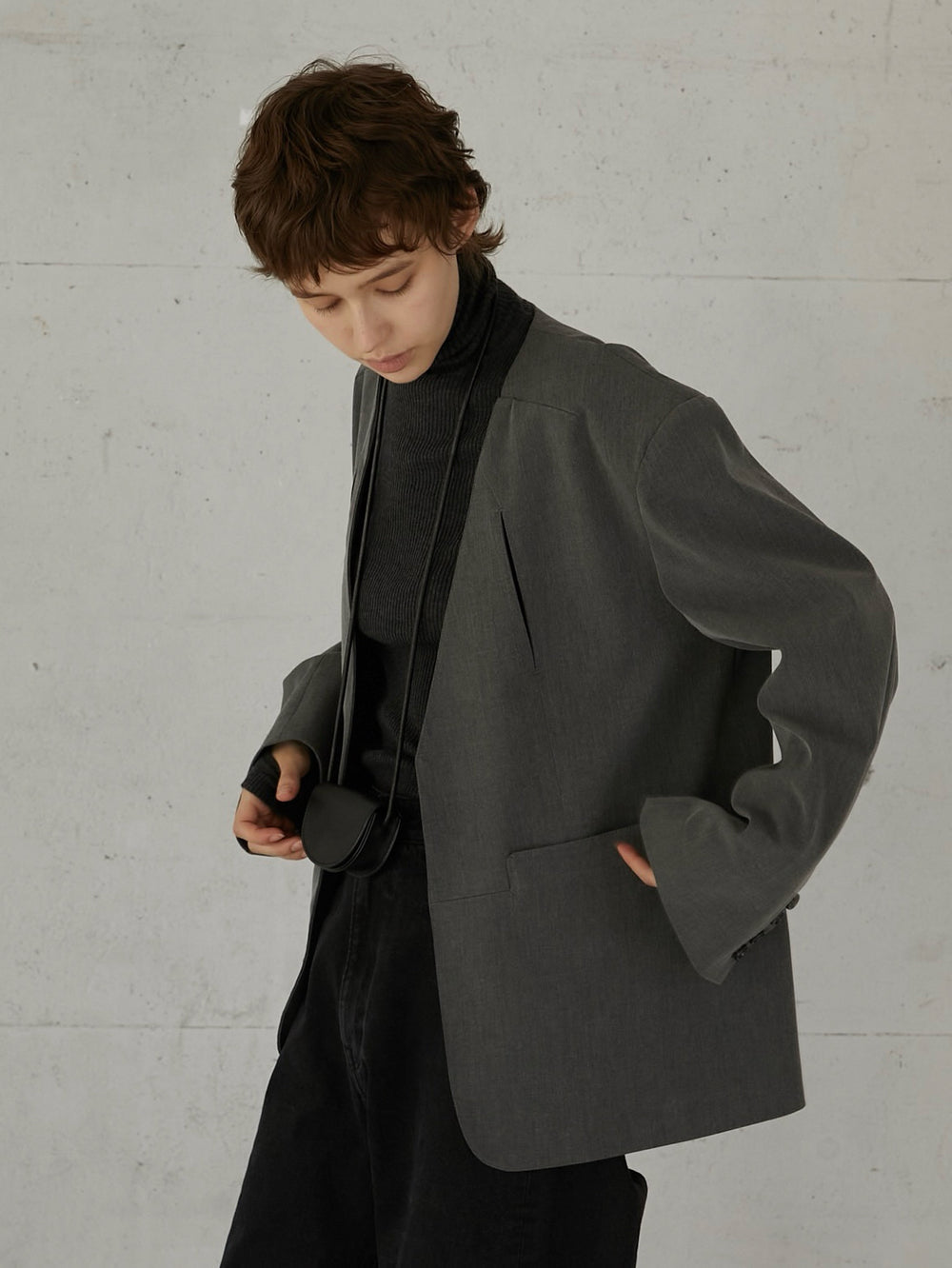 no collar hole jacket