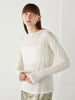 layered sheer long sleeve tee