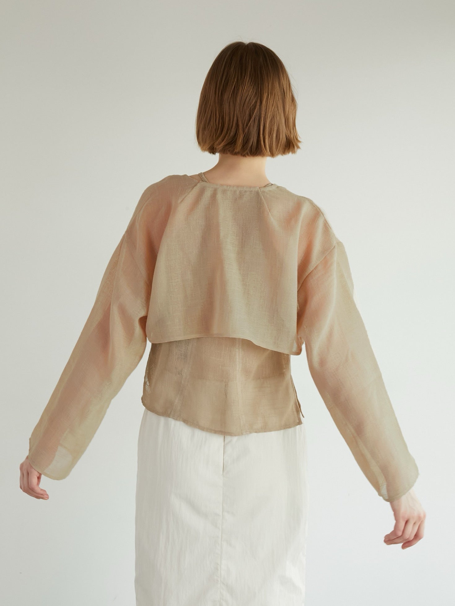 two piece linen like tops – LA PEAU DE GEM