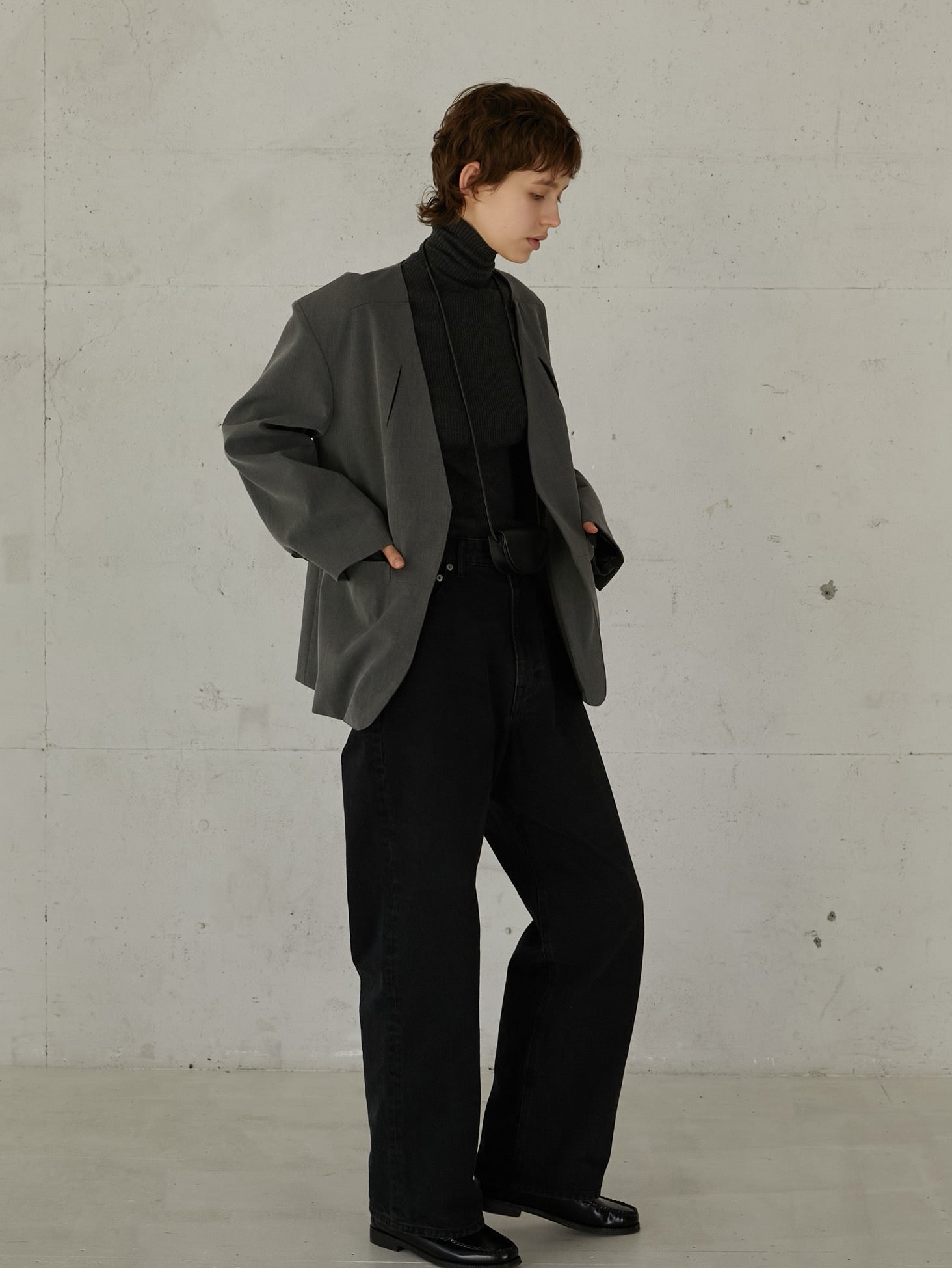 LA PEAU DE GEM デニム la peau de gem パンツ デニム ジーンズ 「LA PEAU DE GEM」タックチノ